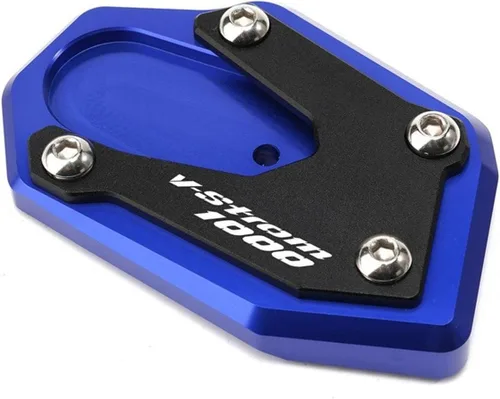 Vista 9 de Para Suzuki para V-Strom 1000 2014-2019 para Vstrom 1000XT para V-Strom 1050 Xt 2020 2021 2022 placa de soporte de pie soporte lateral placa de 1000