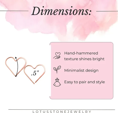 Vista 138 de Aretes de aro finos martillados, elegantes plata esterlina geométrica sólida, relleno de oro y relleno de oro rosa; para mujer por Lotus Stone