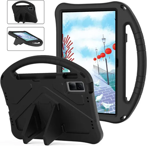 Vista 7 de Funda para tableta para Xiaomi Redmi Pad 2022 de 10.61 pulgadas para niños, duradera y ligera, EVA, a prueba de golpes, funda de soporte con mango