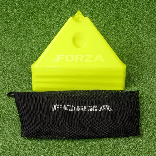 Vista 10 de FORZA Jumbo Triangle SuperCones Conos de entrenamiento de fútbol profesional con diseño triangular, ideales para ejercicios de velocidad, agilidad