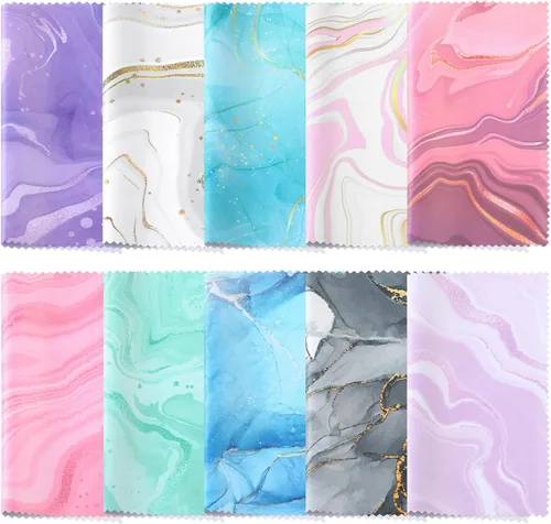 Vista 7 de Sinmoe 20 piezas de paño de limpieza de microfibra para gafas Diseño bohemio abstracto lindo Paño de microfibra suave multicolor Limpiador de gafas