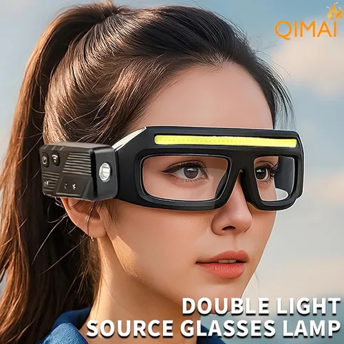 Vista 4 de Lentes LED recargables para faros delanteros con sensor de movimiento y control táctil, 5 modos de iluminación USB C para correr, acampar, pescar