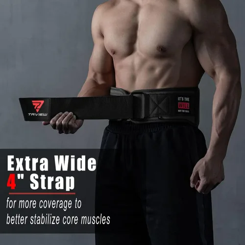 Vista 5 de Weight Lifting Belt, Weightlifting Belt,Workout Gym Powerlifting Belt 7 inch,Fitness Back Support for Cross Training, Squats, Lunges