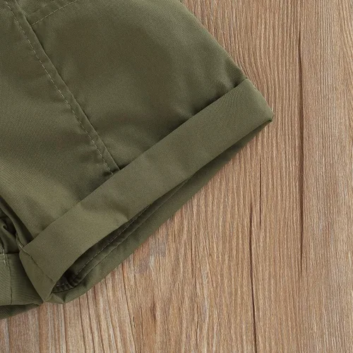 Vista 37 de TheFound Trajes de verano para niñas pequeñas, sin mangas, de punto acanalado, halter, pantalones cortos, ropa para recién nacidos, conjunto de 3
