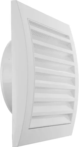 Vista 9 de Vent Systems Paquete de 2 cubiertas de ventilación de aire blancas de 4 pulgadas para ventilaciones de secadora y ventilaciones de escape de baño