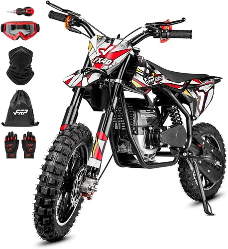 Vista 11 de FRP FX40 - Bicicleta de motocross a gas para adolescentes, 40 cc, 4 tiempos Púrpura