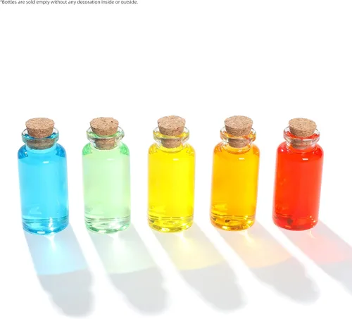 Vista 9 de Magic Season Botellas de vidrio decorativas (15 unidades / 0.7 onzas líquidas)