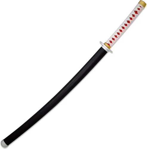 Vista 6 de Espada de anime Demon Slayer de metal real, espada Tsuyuri Kanao de acero inoxidable