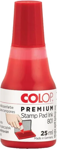 Vista 6 de COLOP Tinta premium 801 a base de agua no tóxica (azul, 0.8 fl oz)