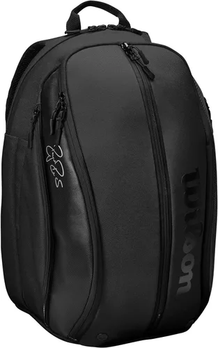 Vista 2 de Bolsa para raqueta de tenis Wilson RF DNA - Roja y negra
