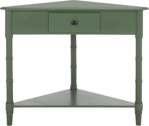 Vista 7 de SAFAVIEH Gomez AMH5709A - Mesa auxiliar esquinera de madera, 33.1 pulgadas, gris vintage