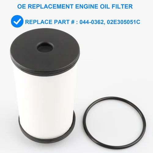 Vista 2 de Filtro de aceite, reemplaza 044-0362, 02E305051C Compatible con transmisión DSG de VW Audi - 2006-2018 A3, 2004-2018 TT Beetle, 2009-2017 CC Passat