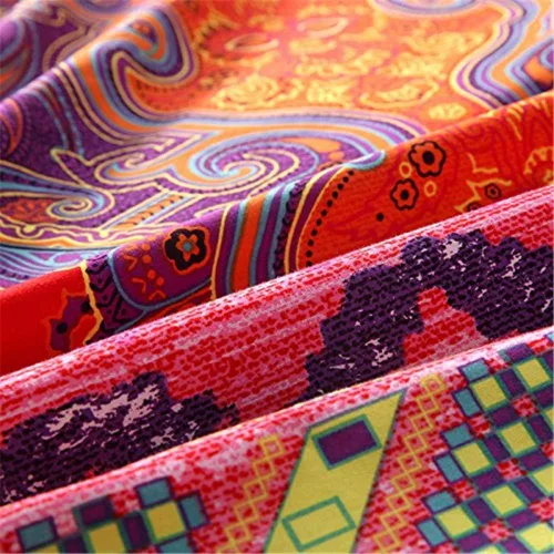 Vista 167 de ABREEZE Juego de funda de edredón tamaño individual con cierre de botón, 100% algodón egipcio, juego de ropa de cama floral de granja, color rosa, 3