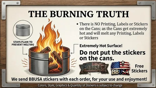 Vista 3 de Campfire in a Can - Made in USA - Portable Mini Fire Pit for Marshmallows & S’Mores - Hiking, Backpacking, Hunting, Fishing & Camping - Tactical