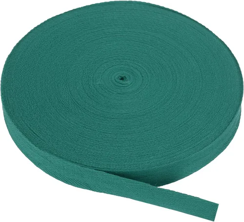 Vista 225 de PATIKIL Cinta de sarga de algodón de 1 pulgada, 50 yardas, cinta de algodón, cinta de encuadernación al bies, cinta de espiga para costura, Verde