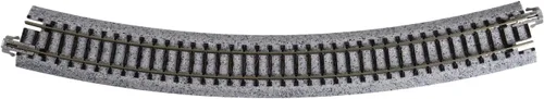 Vista 5 de Kato USA Model Train Products Unitrack, 381mm (15") Radius 30-Degree Curve Track (4 piezas)