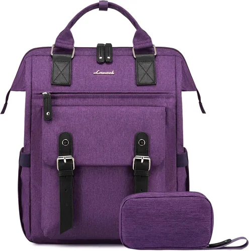Vista 16 de LOVEVOOK - Mochila para laptop, para viaje de trabajo, bolso de enfermera, profesor, médico, viajero, para computadora de negocios, mochila