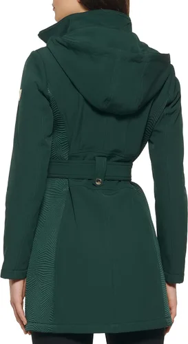 Vista 4 de GUESS Softshell Coat Casual, Transitional Jacket for Women, Fall to Winter Wardrobe