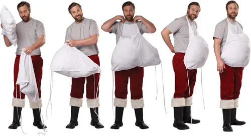 Vista 5 de California Costumes - Disfraz de Papá Noel para adulto
