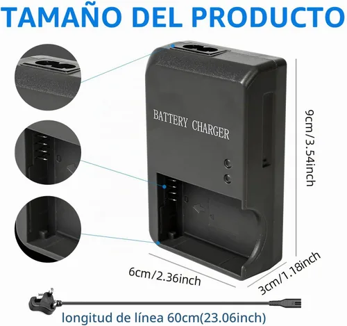 Vista 4 de Cargador de batería NB-7L CB-2LZ compatible con Canon