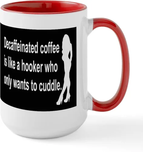 Vista 25 de CafePress Cattitude Funny Cat Saying Taza Grande de Café de Cerámica 15 oz (444 ml)