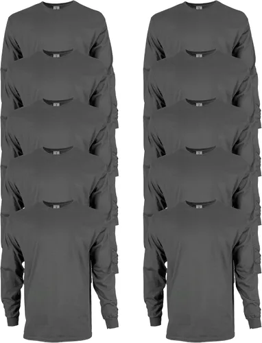 Vista 24 de Gildan - Camiseta de manga larga de algodón ultra estilo G2400 para adultos, paquete múltiple