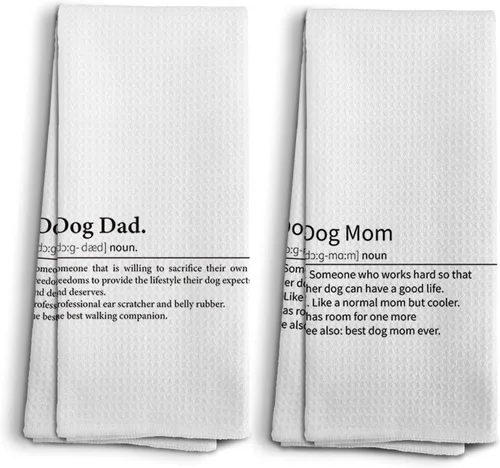 Vista 21 de Basset Hound Dog - Juego de 2 toallas de cocina y paños de cocina, decoración de perro, regalos de Basset Hound para mujeres, 16 x 24 pulgadas