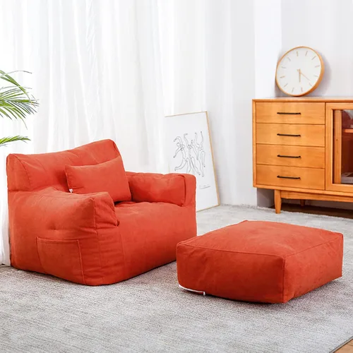 Vista 9 de HWOEK Sofa Lazy Sack - Puf ultra suave, sillas, tumbona perezosa, tatami (sin relleno), funda para puf suave para adultos, adolescentes y niños