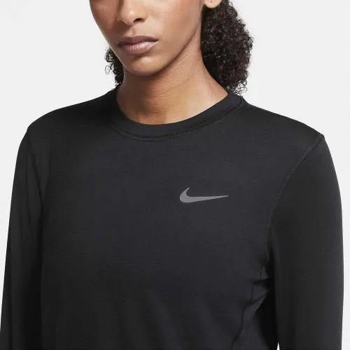 Vista 6 de Nike Camiseta de running de manga larga Element para mujer CU3277-010 Negro Plata S, NEGRO PLATA
