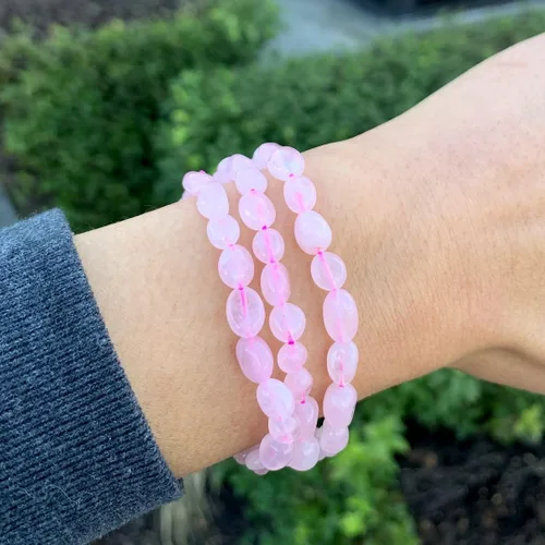Vista 2 de Adabele 1pc Natural Stretch Gemstone Bracelet 5mm-8mm Free Form Bead 7 Inch 7.5 Inch Healing Crystal Engergy Quartz Chakra Jewelry Women Birthday