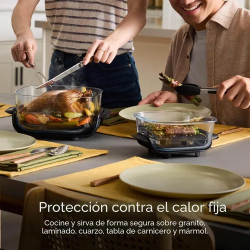 Vista 10 de Ninja Freidora de aire de vidrio Crispi, 4 en 1, gris, FN101GY