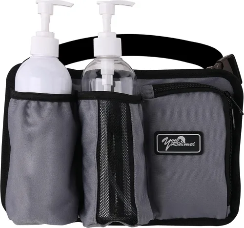 Vista 11 de Funda para botella de masaje, paquete de 2 botellas de aceite de masaje ajustables (verde, 1 botella)