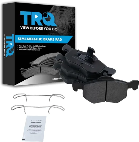 Vista 139 de TRQ Pastillas de freno delanteras semi metálicas compatibles con Ford Expedition 2018-2021 F-150 2018-2020 Lincoln Navigator 2018-2022