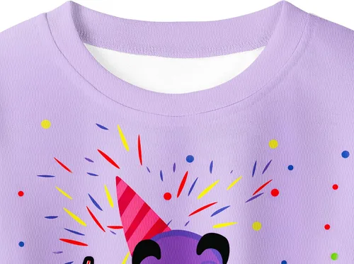 Vista 4 de Grimace Costume for Kids Boys Girls Monster Cute Shirts and Pants Cartoon T-Shirt Home Clothes for Kids 4-12 Years