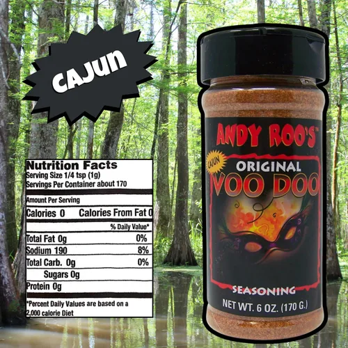Vista 4 de Andy Roo's Cajun VooDoo - Condimento, coctelera de 6 onzas