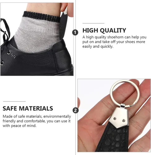 Vista 7 de EXCEART - Llavero de piel con llavero para hombre y mujer, 2