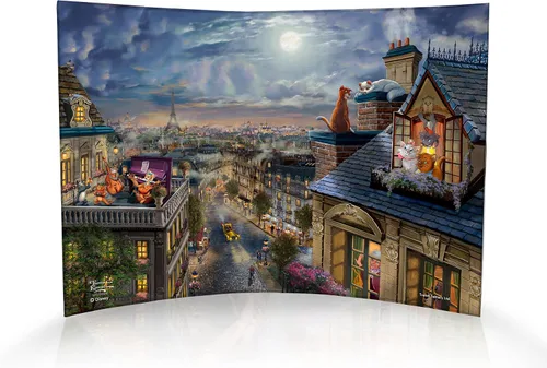 Vista 35 de Disney Brave - Thomas Kinkade Studios - Impresión fotográfica acrílica curvada de 10 x 7 pulgadas - Decoración independiente - Coleccionable