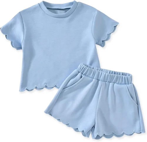 Vista 20 de Aalizzwell Traje de verano para niña pequeña 2-5T Púrpura