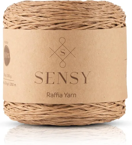 Vista 18 de Sensy Premium - Hilo de rafia multicolor (185 yardas, 100% papel, 400)