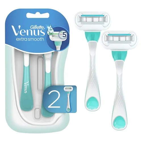 Vista 11 de Gillette Venus Maquinillas de afeitar desechables verdes extra suaves para mujer, 2