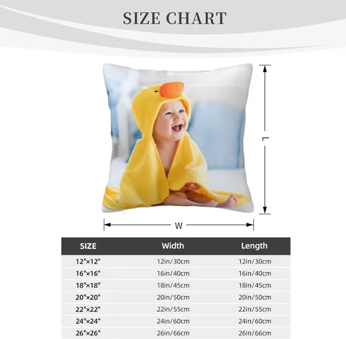 Vista 5 de Funda de almohada personalizada, almohada de fotos de amor, diseño personalizado de fotos o texto, regalos personalizados para cualquier imagen