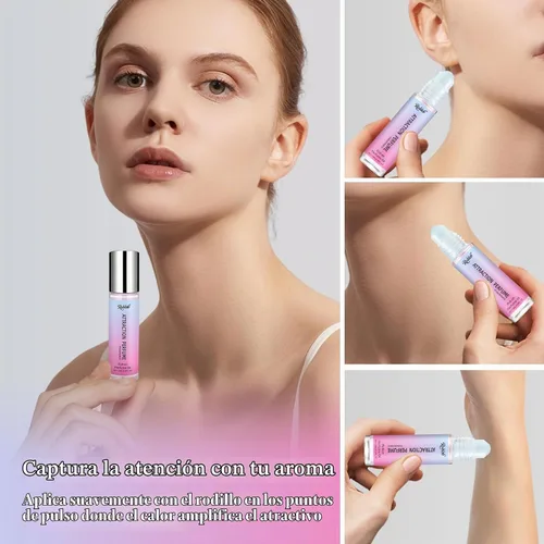 Vista 4 de Perfumes de feromonas para mujeres, aceite de perfume de larga duración para mujeres, 0.34 onzas líquidas