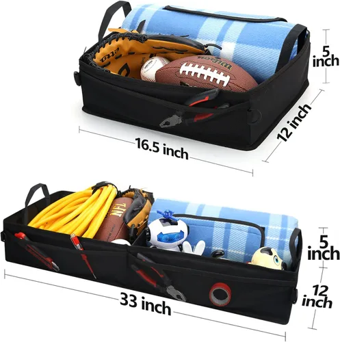 Vista 6 de GEEDAR Caja Organizadora de Herramientas para Asiento Bajo de Camioneta, Organizador de Almacenamiento Bajo Asiento para Ford F150 F250 F350, Chevy