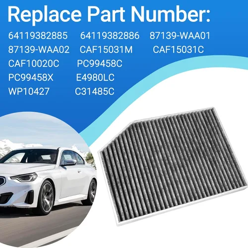 Vista 5 de Filtro de aire de cabina para BMW X3 X4 IX3 Z4 330i 330e 430i M340i M440i M440i Z4 Toyota GR Supra reemplaza CAF15031 64119382886 64119382885 8