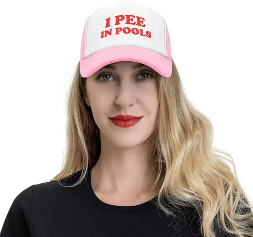Vista 7 de Gorra de béisbol unisex con texto en inglés I Pee in Pools, gorra ajustable