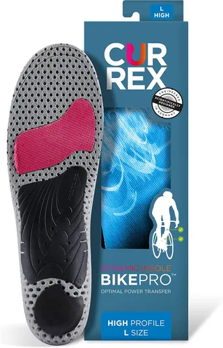 Vista 9 de CURREX BikePro Plantillas para ciclismo, ciclismo y motociclismo, inserciones de zapatos con soporte de arco con almohadillas metatarsianas, ayuda a