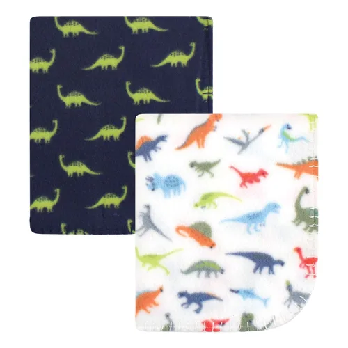 Vista 8 de Hudson Baby Manta unisex de forro polar para bebé, ballenas azules, talla única