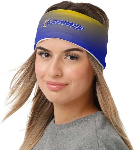 Vista 14 de FOCO Diadema de moda para mujer con logotipo de equipo de la NFL Gradiente impreso.