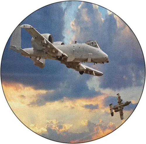 Vista 11 de Mantel redondo pequeño, mantel de poliéster lavable para decoración de avión, para la Segunda Guerra Mundial, bombardero pesado, apto para mesas