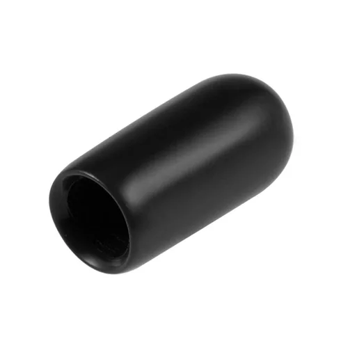 Vista 5 de uxcell 80 tapas de goma de 0.551 in de vinilo de identificación redonda tapa tapa de rosca de tornillo protectores negro